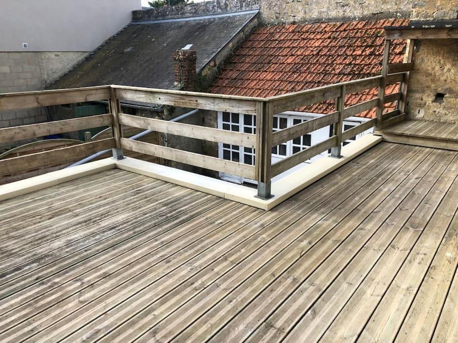 Authentique Maison De Pecheur A Port-En-Bessin Bagian luar foto