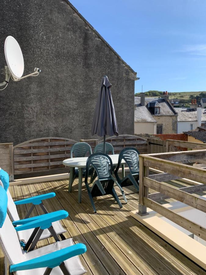Authentique Maison De Pecheur A Port-En-Bessin Bagian luar foto